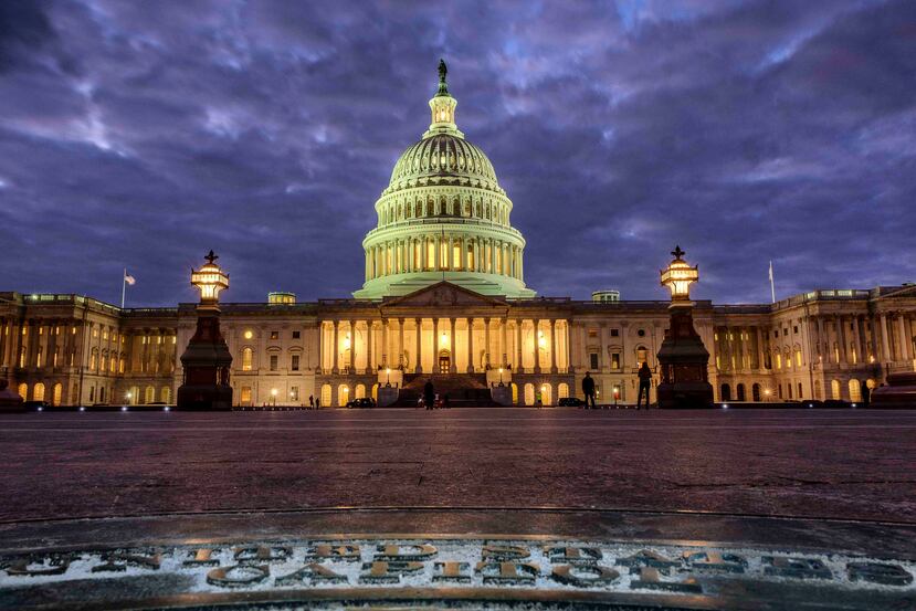 Vista panorámica del Congreso de Estados Unidos. (AP)