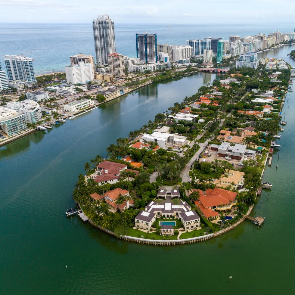 Isla Gorce, en Miami Beach, donde se ubica el lujoso complejo.
