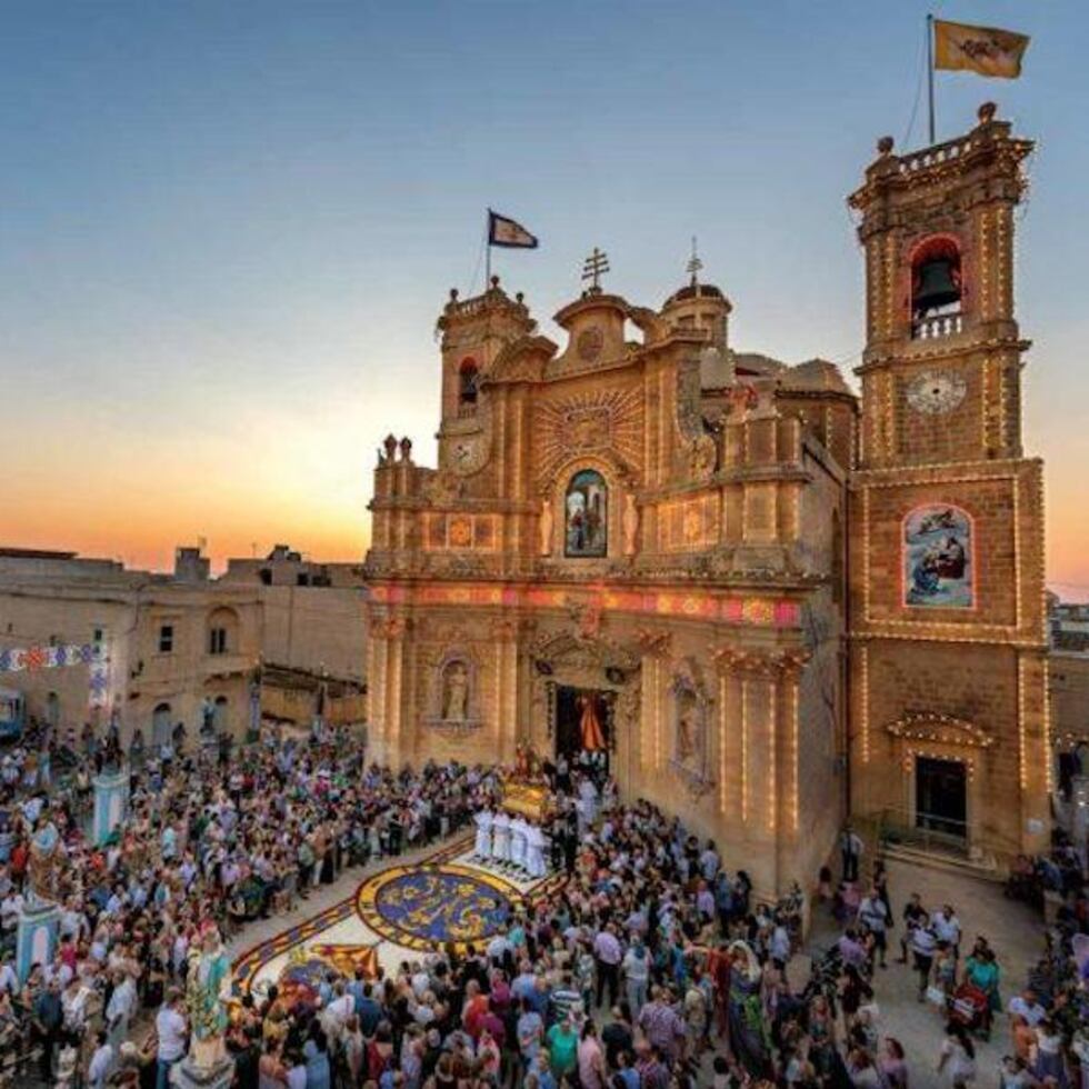 Iglesia en la isla de Gozo, en la República de Malta.