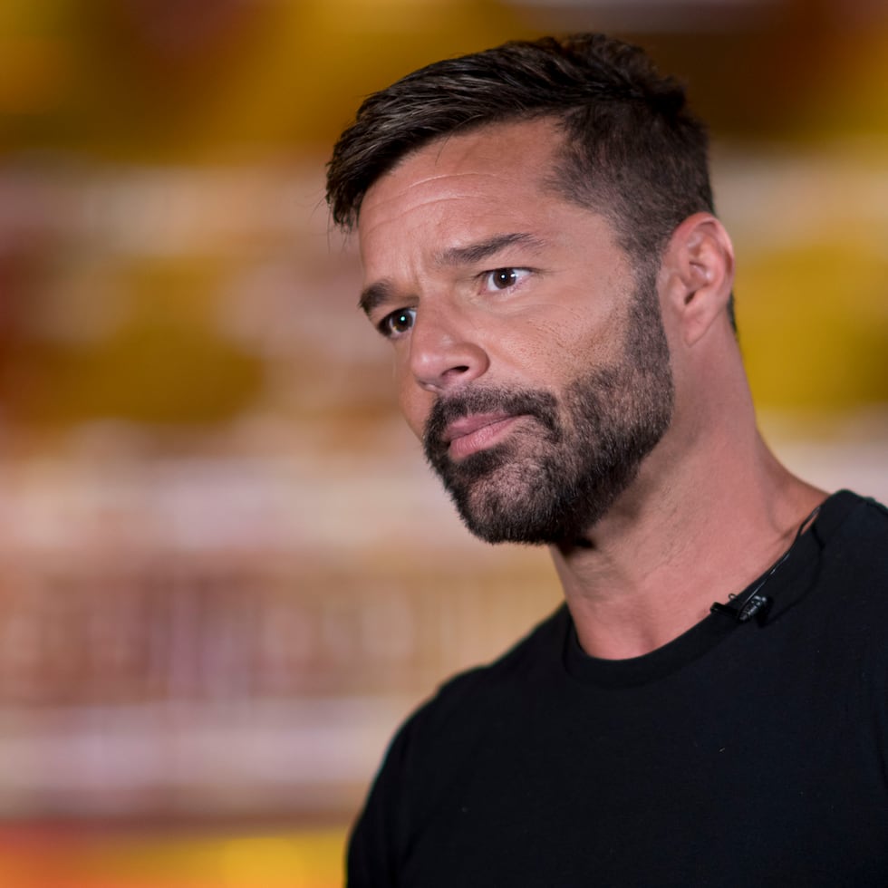 El cantante puertorriqueño Ricky Martin durante una entrevista en 2020.