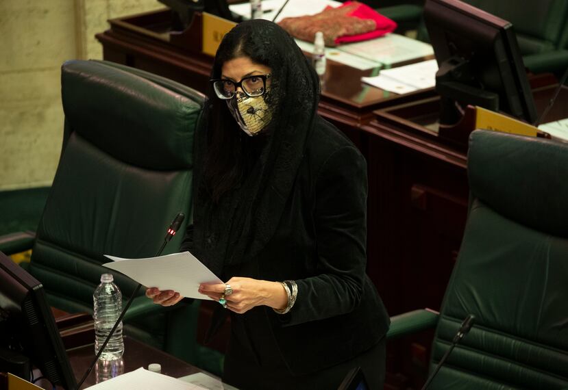 La representante Mariana Nogales, del Movimiento Victoria Ciudadana.