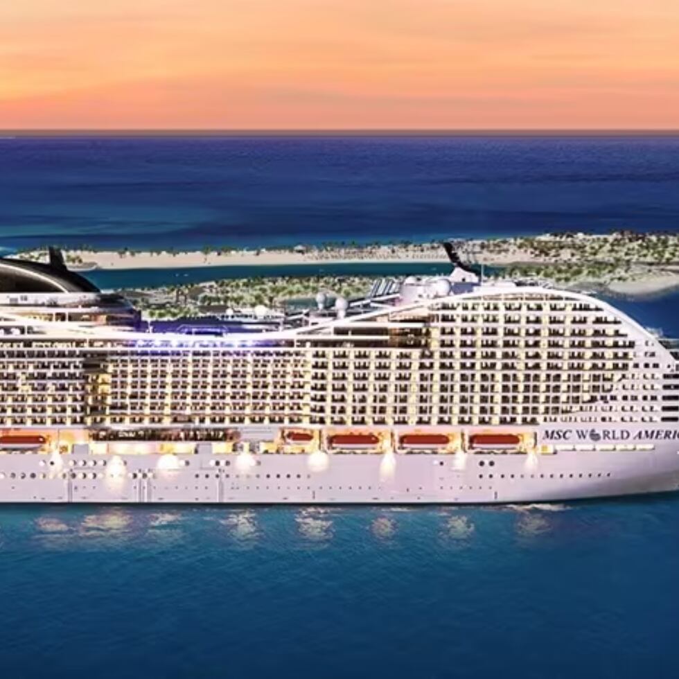 El diseño del MSC World America está inspirado en ciudades europeas.