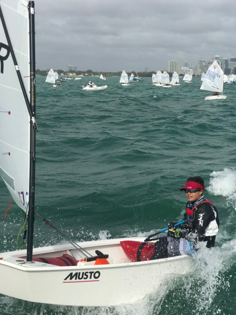 Riccardo López-Cepero Navarro durante la competencia. (Suministrada)