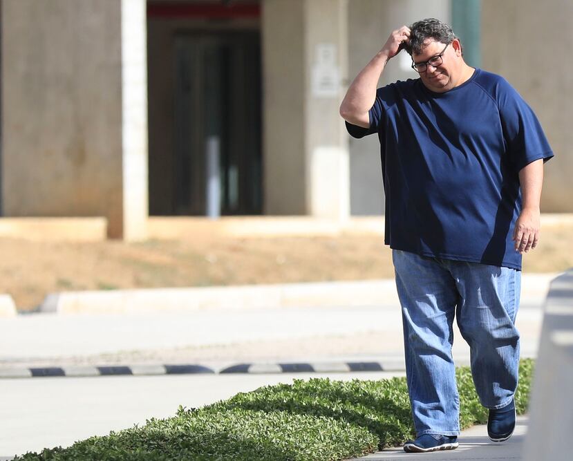 Fernando Scherrer  a su salida del tribunal federal en Hato Rey.