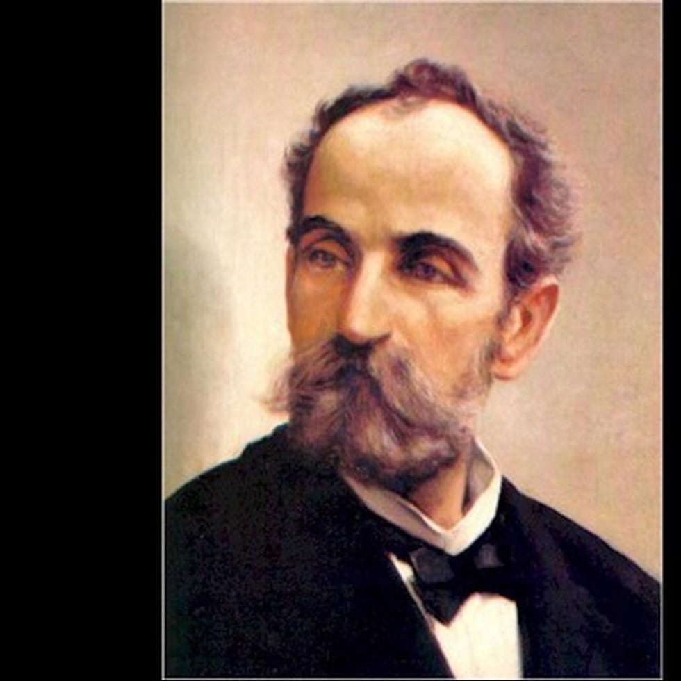 El pintor Francisco Oller realizó este retrato de Eugenio María de Hostos en su madurez. (Archivo)