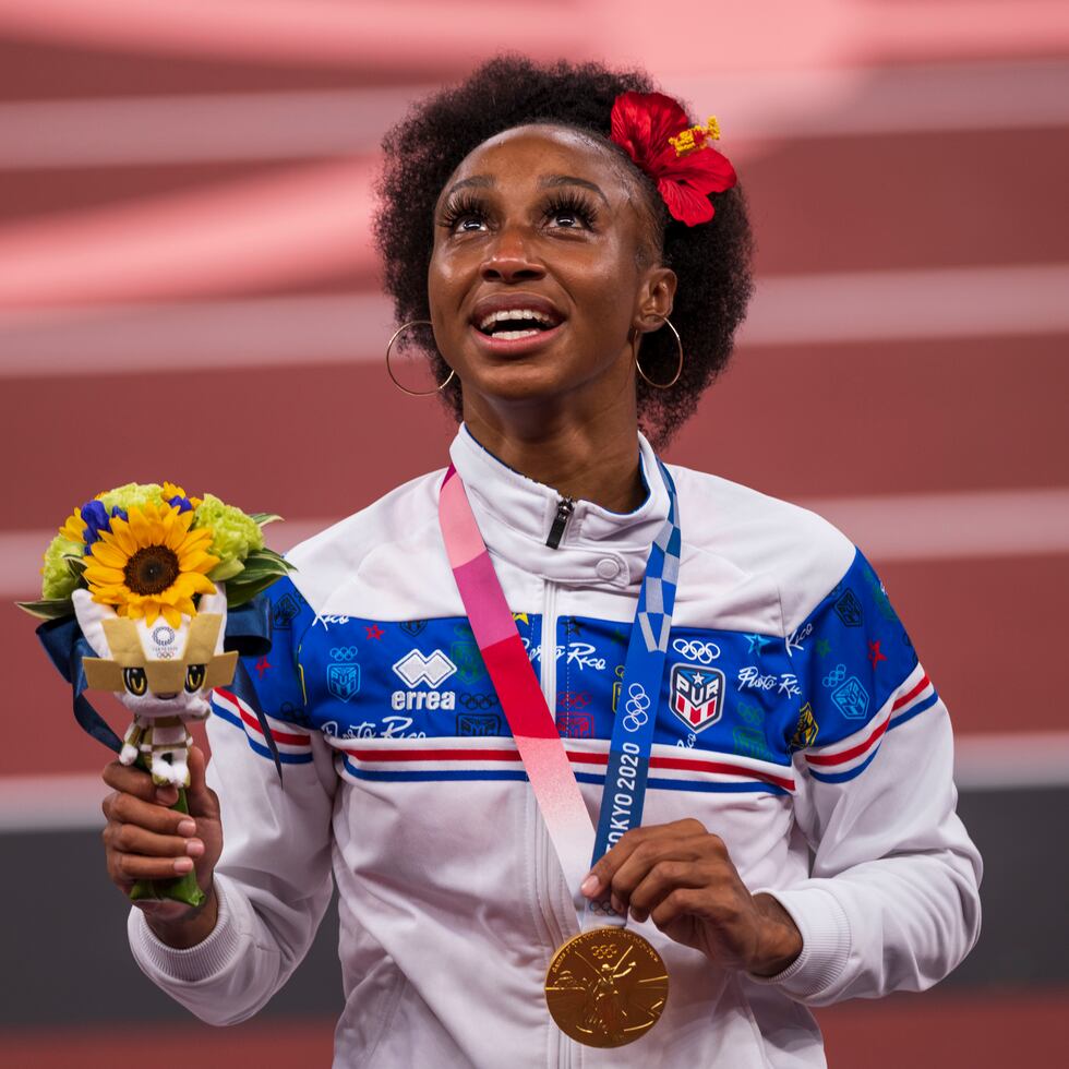La boricua Jasmine Camacho-Quinn ganó la medalla de oro en los pasados Juegos Olímpicos de Tokio en 100 metros con vallas.