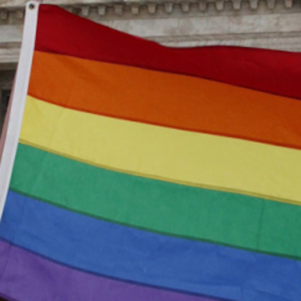 Bandera del arco iris, símbolo de la comunidad Lgbttq+.