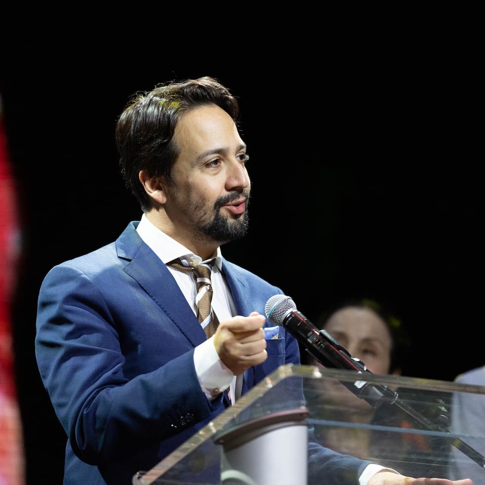 Lin-Manuel Miranda, actor, cantante, dramaturgo y compositor.