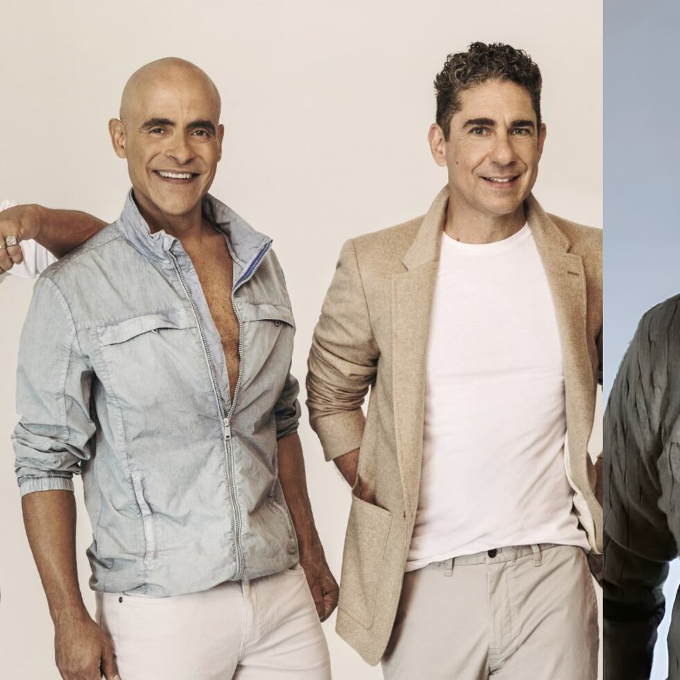 Johnny Lozada, Miguel Cancel y Ricky Meléndez, quienes pertenecieron al famoso grupo Menudo,