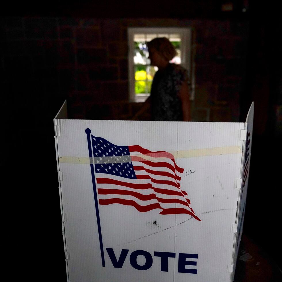 Un centro de votación en Atlanta, Georgia.