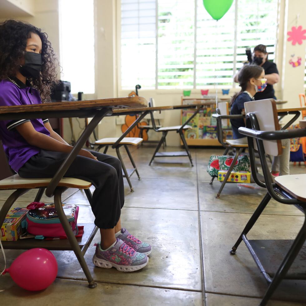 20210310, Cayey
La secretaria de Educacin, Elba Aponte visita la escuela montessori Eugenio Maria de Hostos en el reinicio de clases que se vio interrumpido por el de covid_19.  
(FOTO: VANESSA SERRA DIAZ
vanessa.serra@gfrmedia.com)

