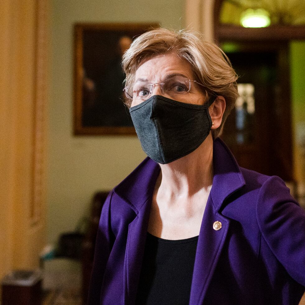 La senadora demócrata Elizabeth Warren en Washington.