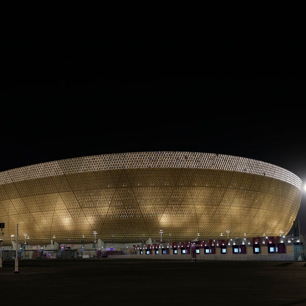 Vista al estadio Lusail en Doha, Qatar.