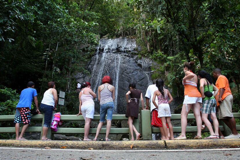 En la foto, la cascada la Coca en El Yunque. (GFR Media)