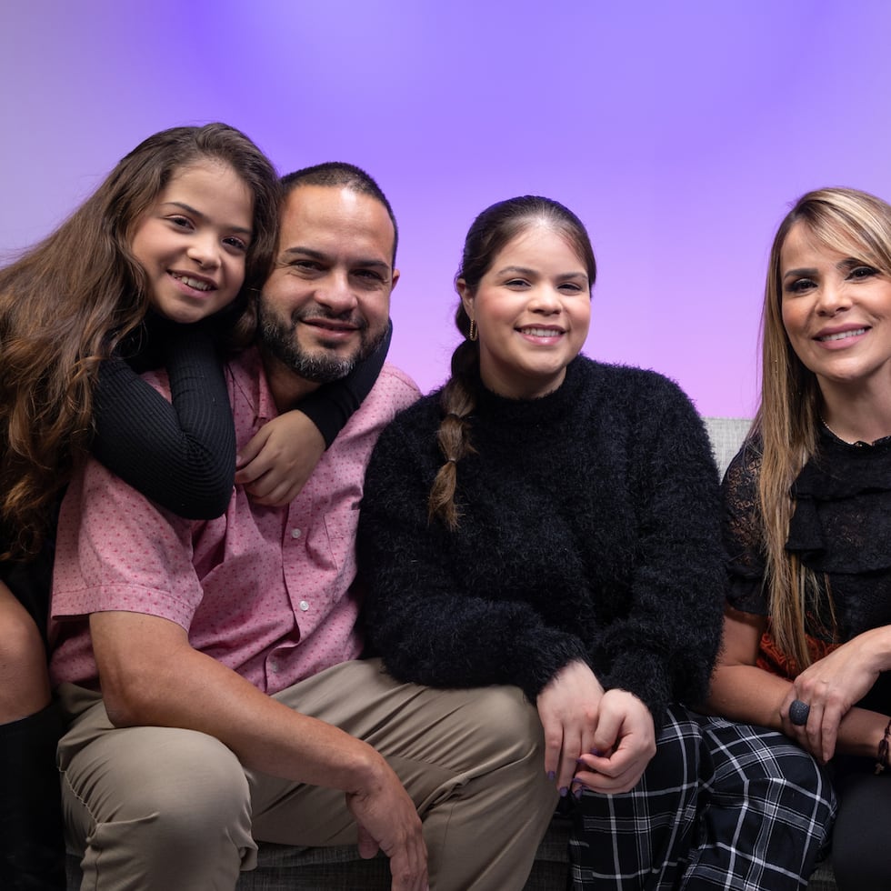 Valentina, Iván, Valeria y Saudy Rivera.