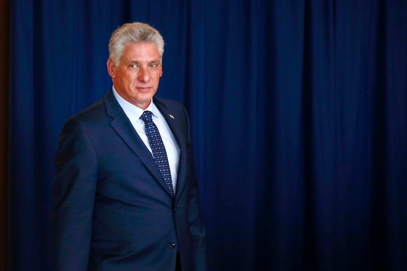 Díaz-Canel se encuentra en Nueva York. (AP)