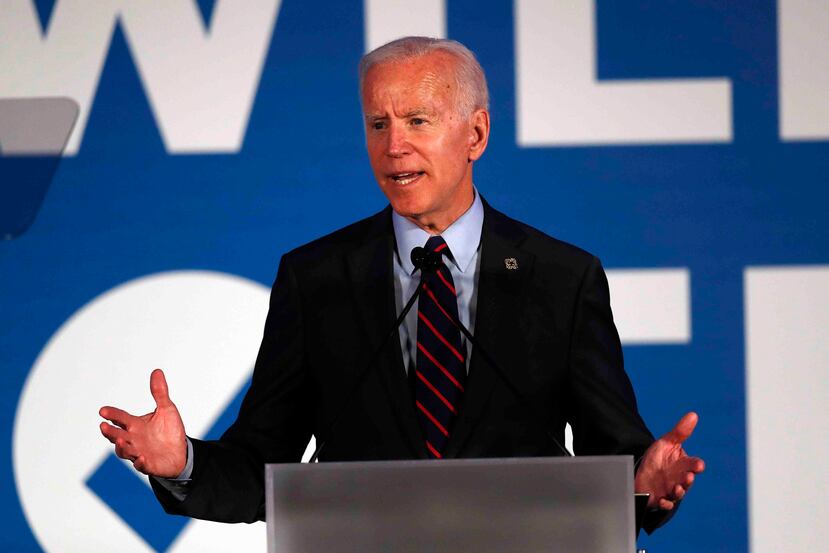 En esta imagen del 6 de junio de 2019, el candidato presidencial demócrata y ex vicepresidente Joe Biden durante un evento en Atlanta. (AP)