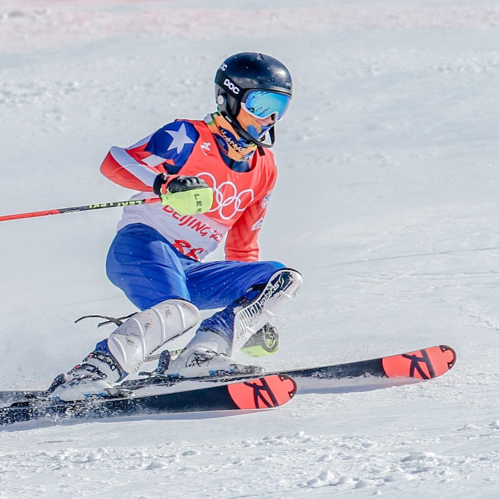 William Flaherty hizo tiempo de 2:12.43 en el slalom esquí alpino.