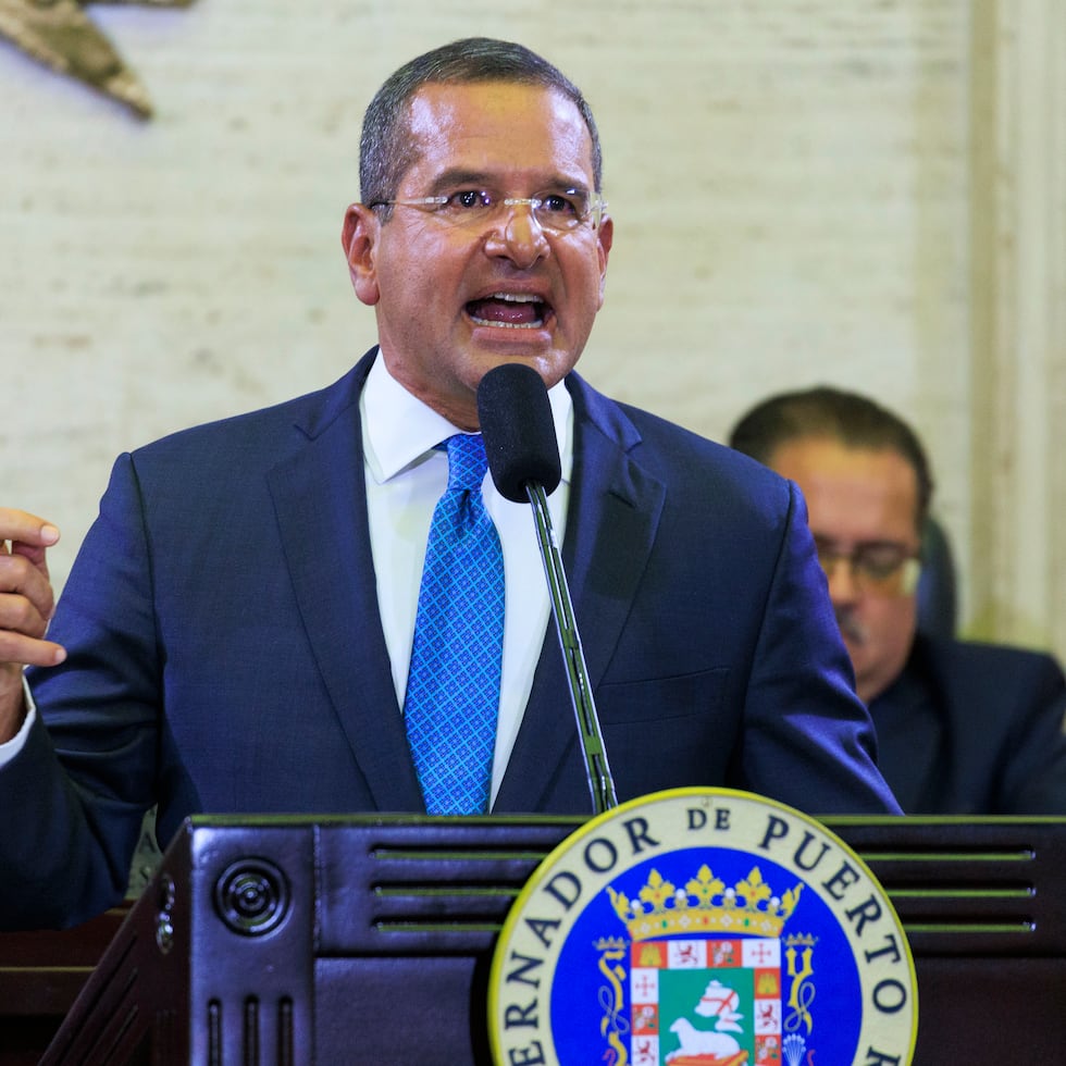 San Juan , Puerto Rico, Marzo 28 2023 - MCD - FOTOS para ilustrar una historia sobre el Mensaje de Situación del Estado del Gobernador Pedro Pierluisi en el hemiciclo de la Cámara de Representantes en el Capitolio. EN LA FOTO Pierluisi durante su mensaje  . 
FOTO POR:  tonito.zayas@gfrmedia.com
Ramón " Tonito " Zayas / GFR Media