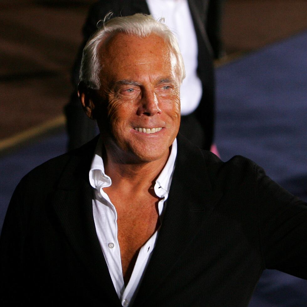 El diseñador Giorgio Armani.