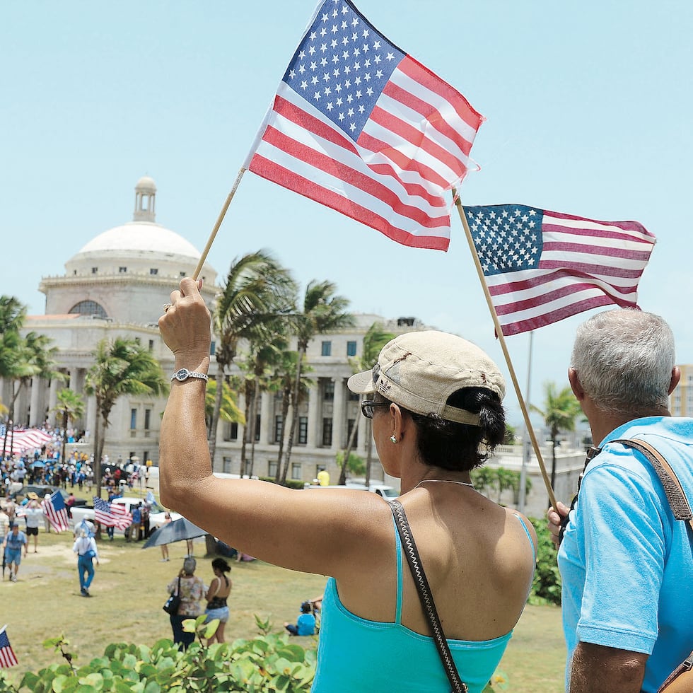 Foto de archivo de marcha estadista en el 2014.