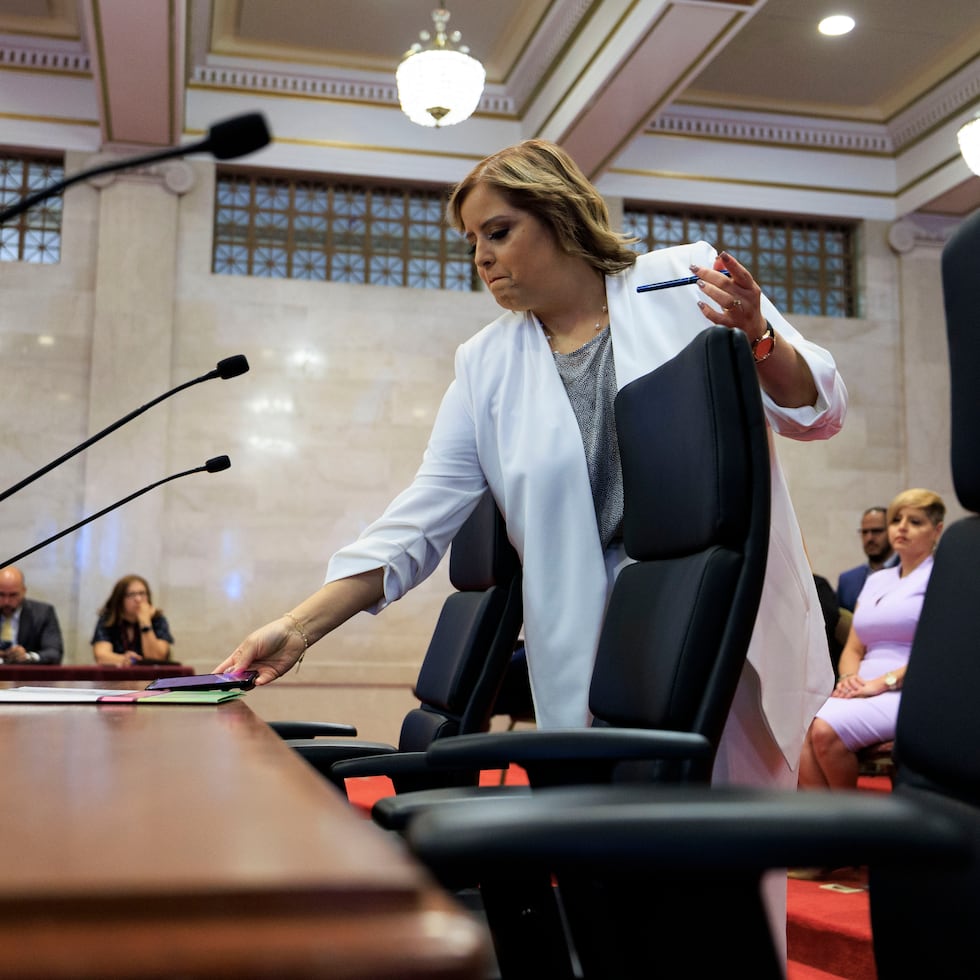 San Juan , Puerto Rico, Marzo 16, 2023 - MCD - Capitolio - FOTOS para ilustrar una historia sobre una vista de la Comisión de Nombramientos del Senado para evaluar la designación de Vilmarie Rivera Sierra como Procuradora de las Mujeres. EN LA FOTO Rivera durante la vista .  
FOTO POR:  tonito.zayas@gfrmedia.com
Ramon " Tonito " Zayas / GFR Media