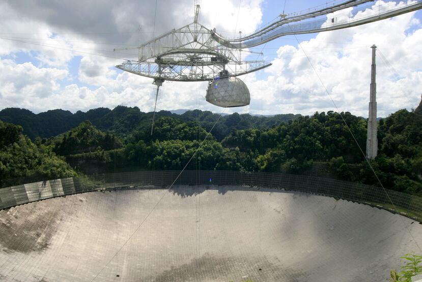 Vista del Observatorio de Arecibo.