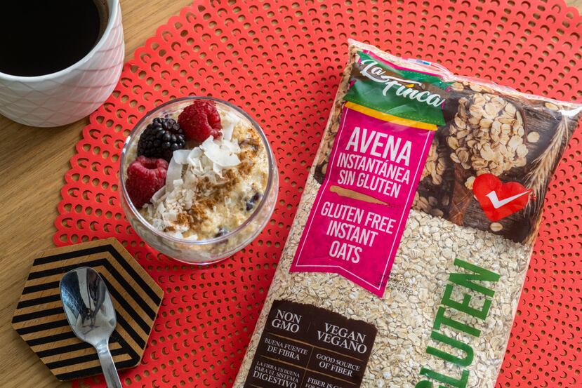 Avena instantánea sin gluten