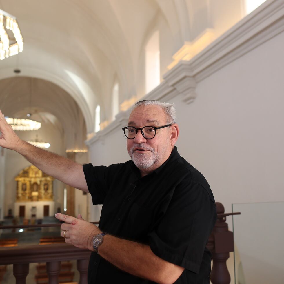 En la foto, el arquitecto Jorge Rigau, a cargo de la obra.