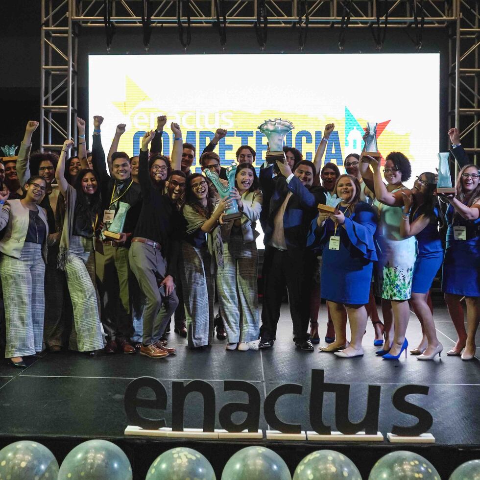 El equipo campeón de esta competencia de Enactus fue el de  la Universidad de Puerto Rico, Recinto de Humacao y el equipo subcampeón fue el de Humacao Community College. (Suministrada)