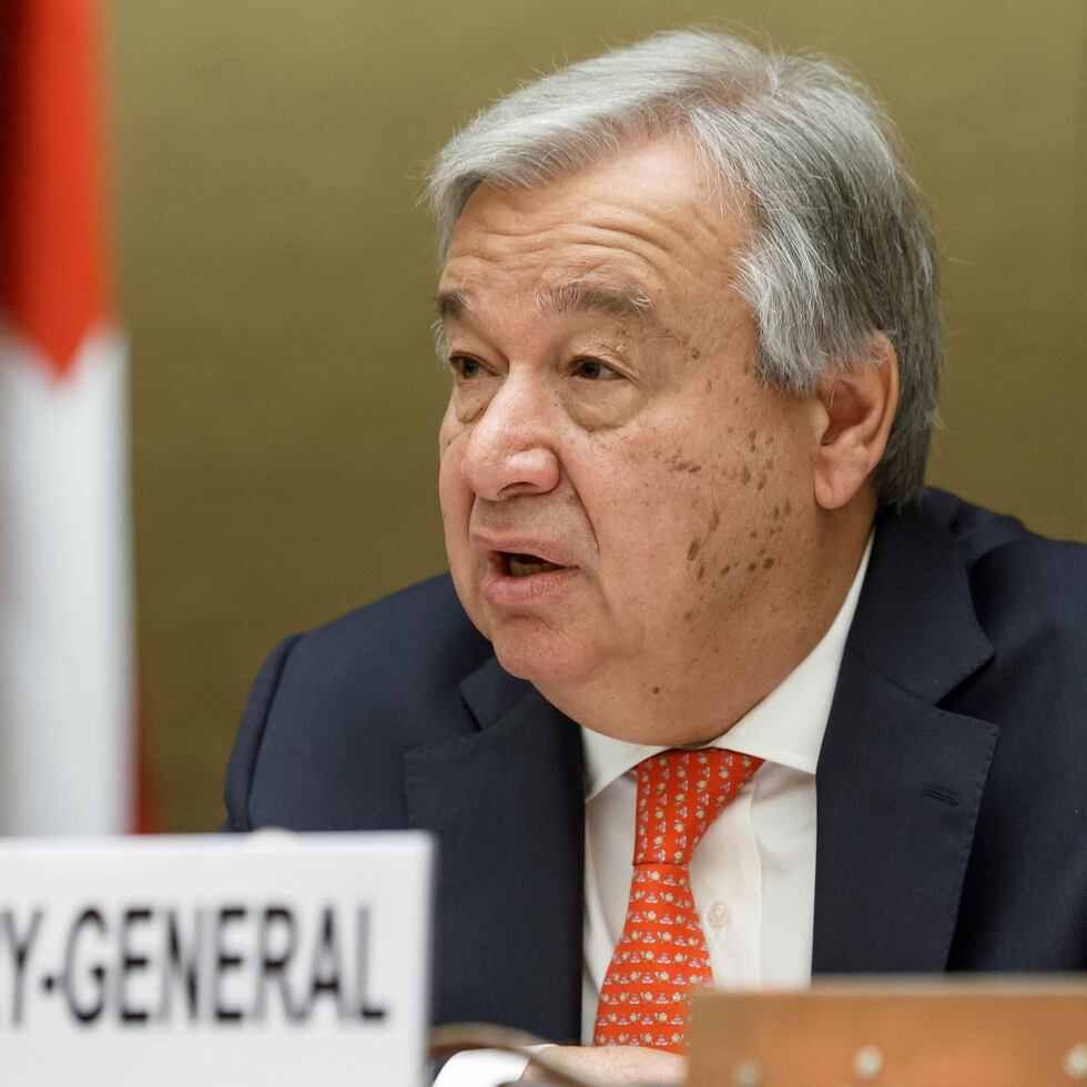 El secretario general de la ONU, Antonio Guterres. (EFE)