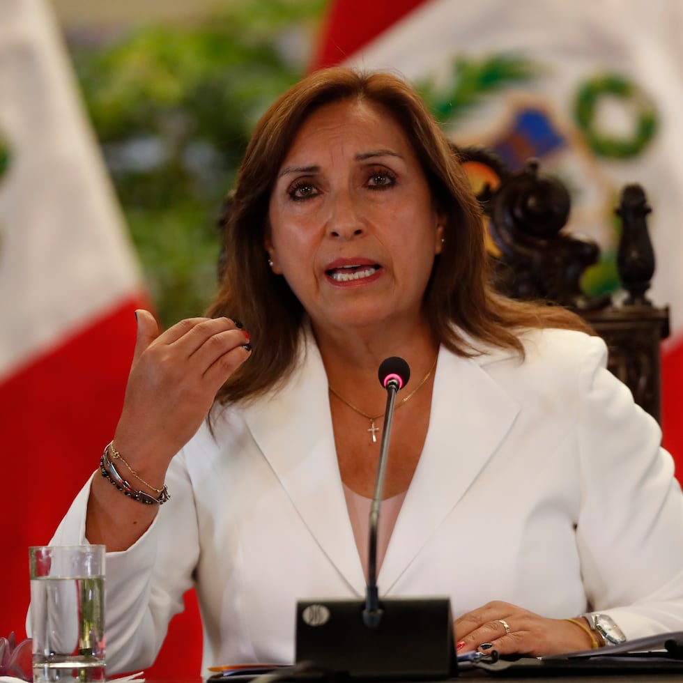 La presidenta de Perú, Dina Boluarte.