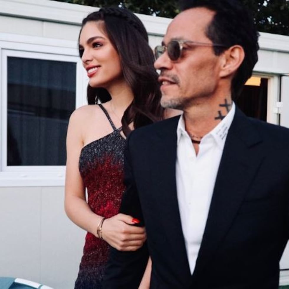 Nadia Ferreira y Marc Anthony.