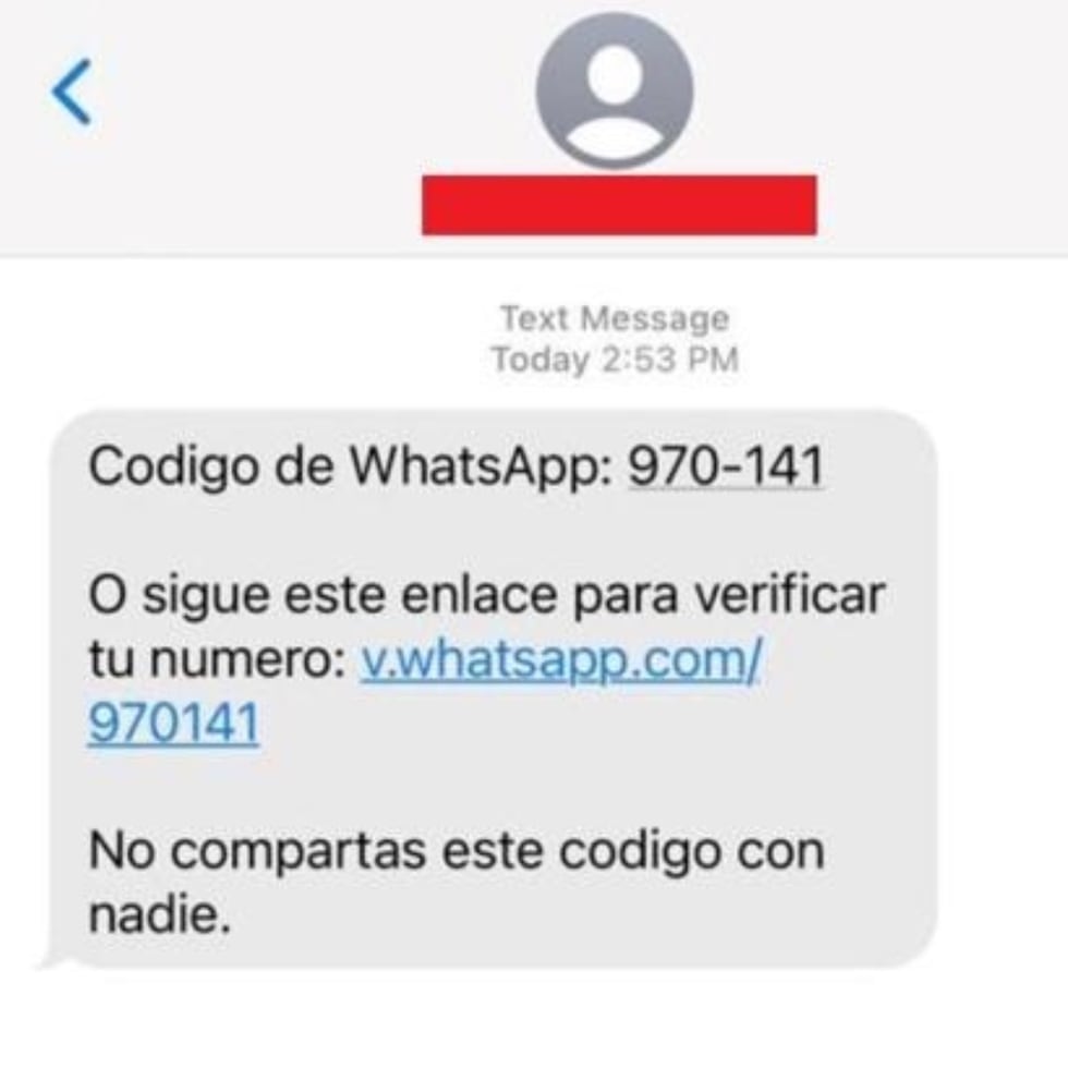 Este tipo de mensajes por Whatsapp es un ejemplo de las tácticas de robo de datos y ataques cibernéticos que más se han proliferado en tiempos recientes.