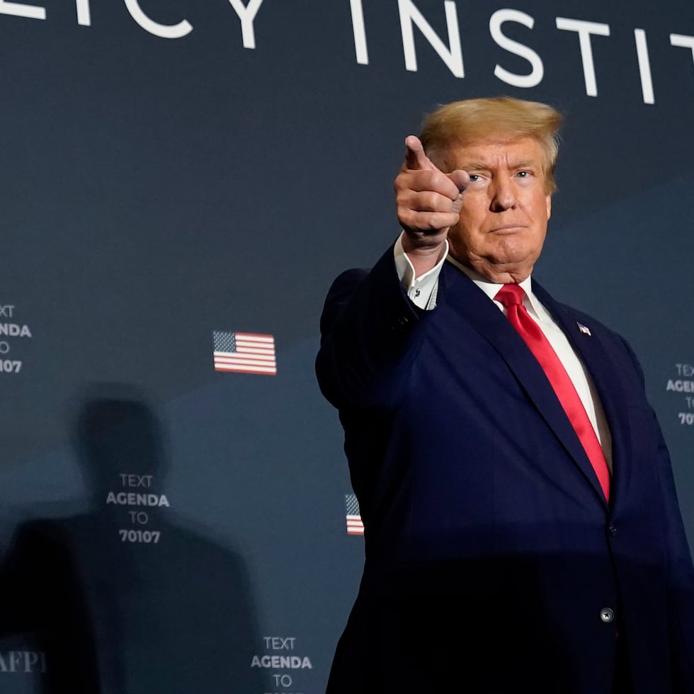 Former President Donald Trump speaks at an America First Policy Institute agenda summit at the Marriott Marquis in Washington, Tuesday, July 26, 2022. (AP Photo/Andrew Harnik)