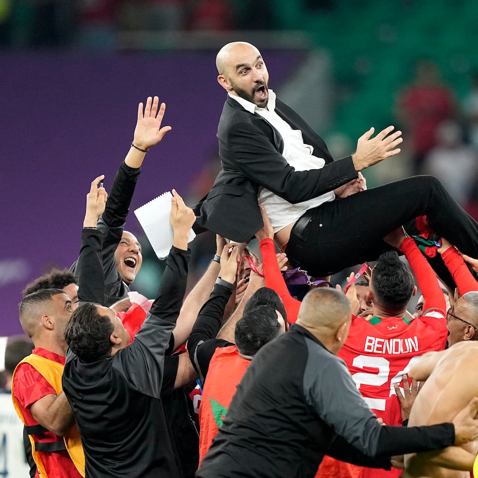 El director técnico de Marruecos, Walid Regragui, ha sido fundamental con su táctica de juego empleada en el Mundial.