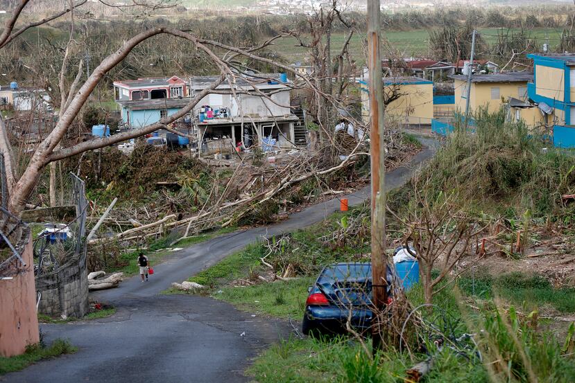 Devastation caused by Hurricane Maria in Yabucoa.