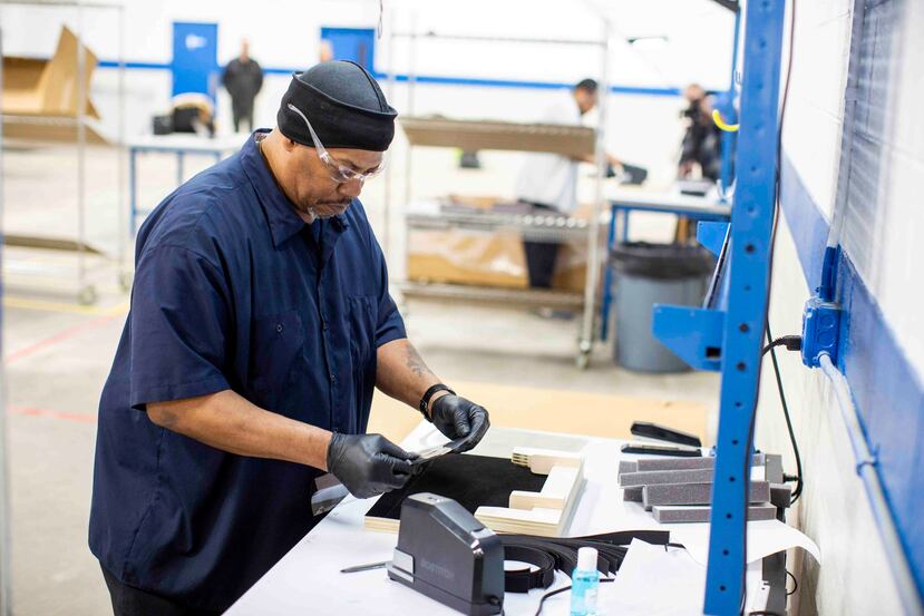 Ford espera producir 100,000 protectores faciales a la semana en tres de sus facilidades en el estado de Michigan, (Suministrada)