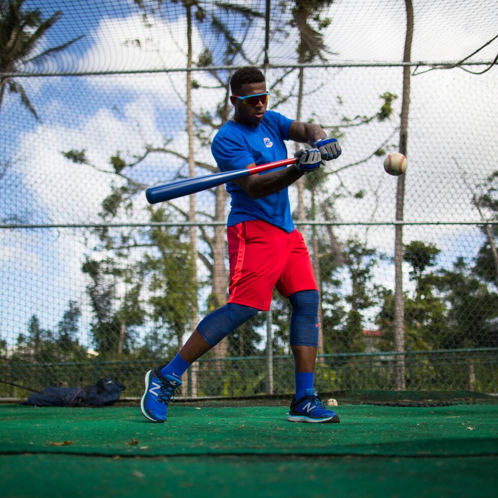 Nelson Velázquez lleva este año 29 cuadrangulares y 97 carreras remolcadas entre Clase A+, Doble A y la liga de otoño de Arizona.