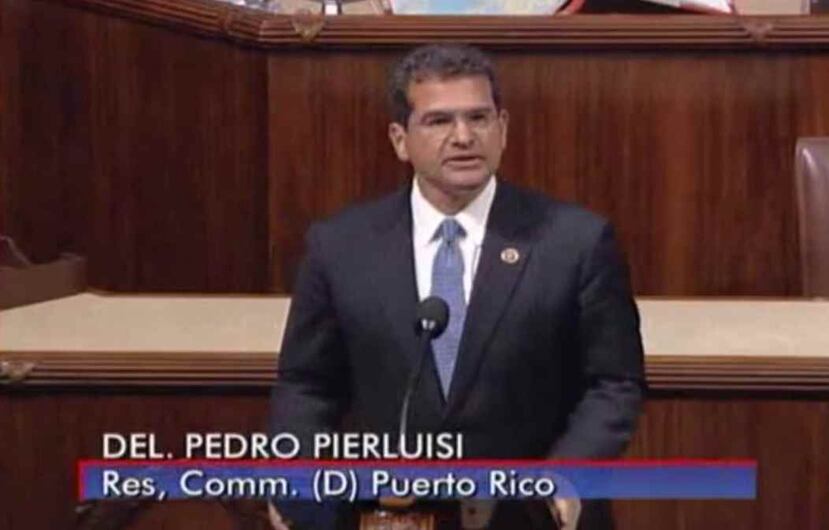 El comisionado residente en Washington, Pedro Pierluisi, anunció en el hemiciclo de la Cámara baja federal su nuevo proyecto de ley a favor de encaminar a Puerto Rico hacia la estadidad. (Toma pantalla / PierluisiCongress)