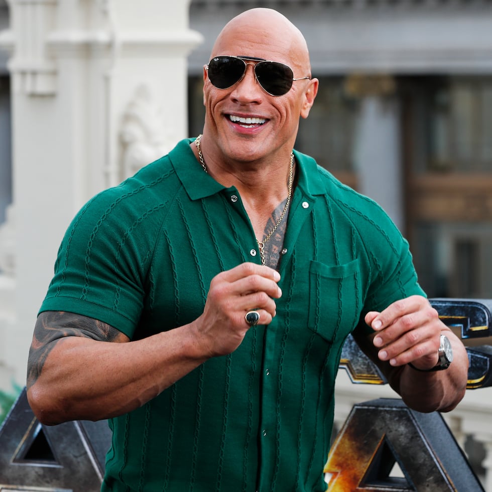 El actor estadounidense Dwayne Johnson visitó Madrid para promocionar su última película, "Black Adam", y concedió una entrevista a EFE. EFE/ Luis Millán