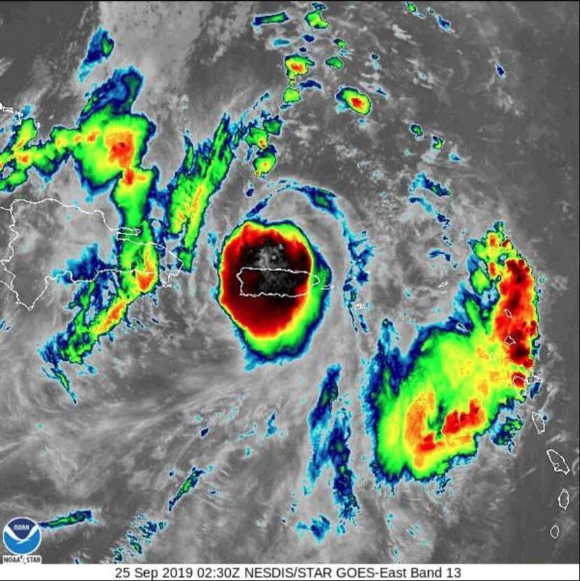 La tormenta se mueve a 14 millas por hora. (NOAA)