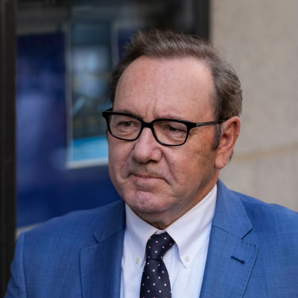 El actor Kevin Spacey, a su llegada a Old Bailey, en Londres, el 14 de julio de 2022.