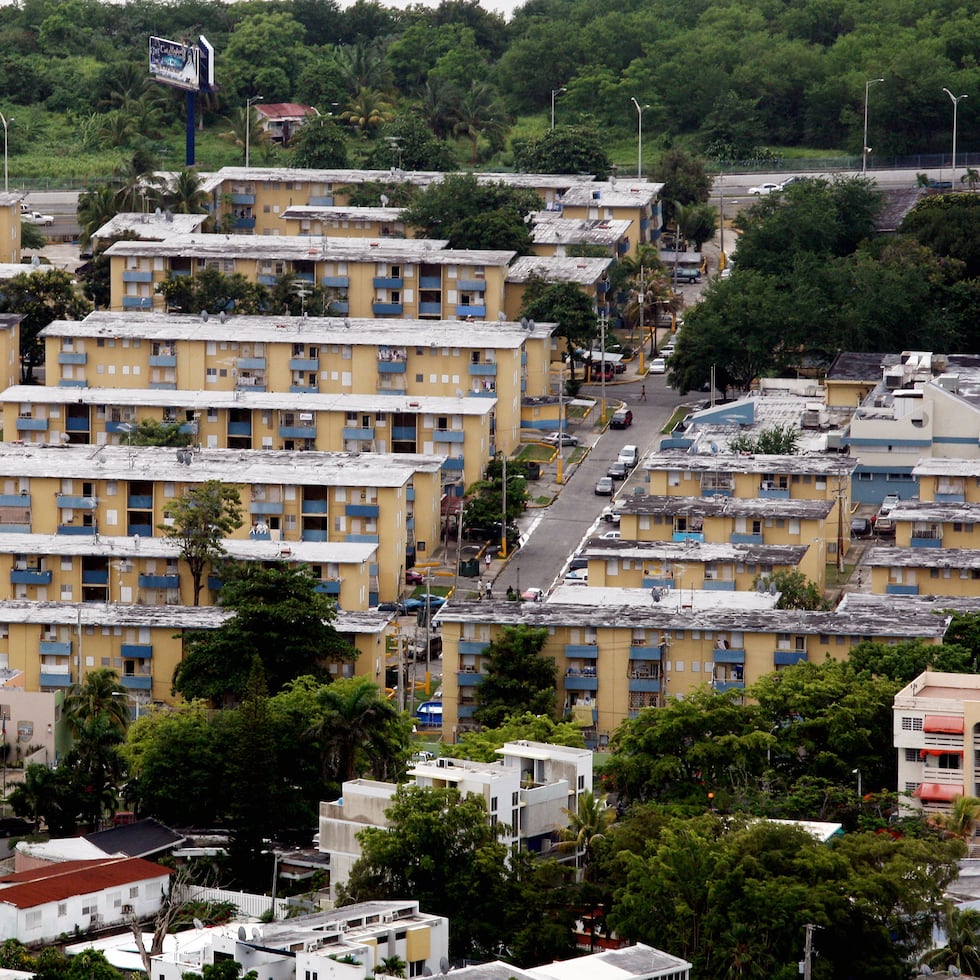 Imagen aérea del residencial sanjuanero.