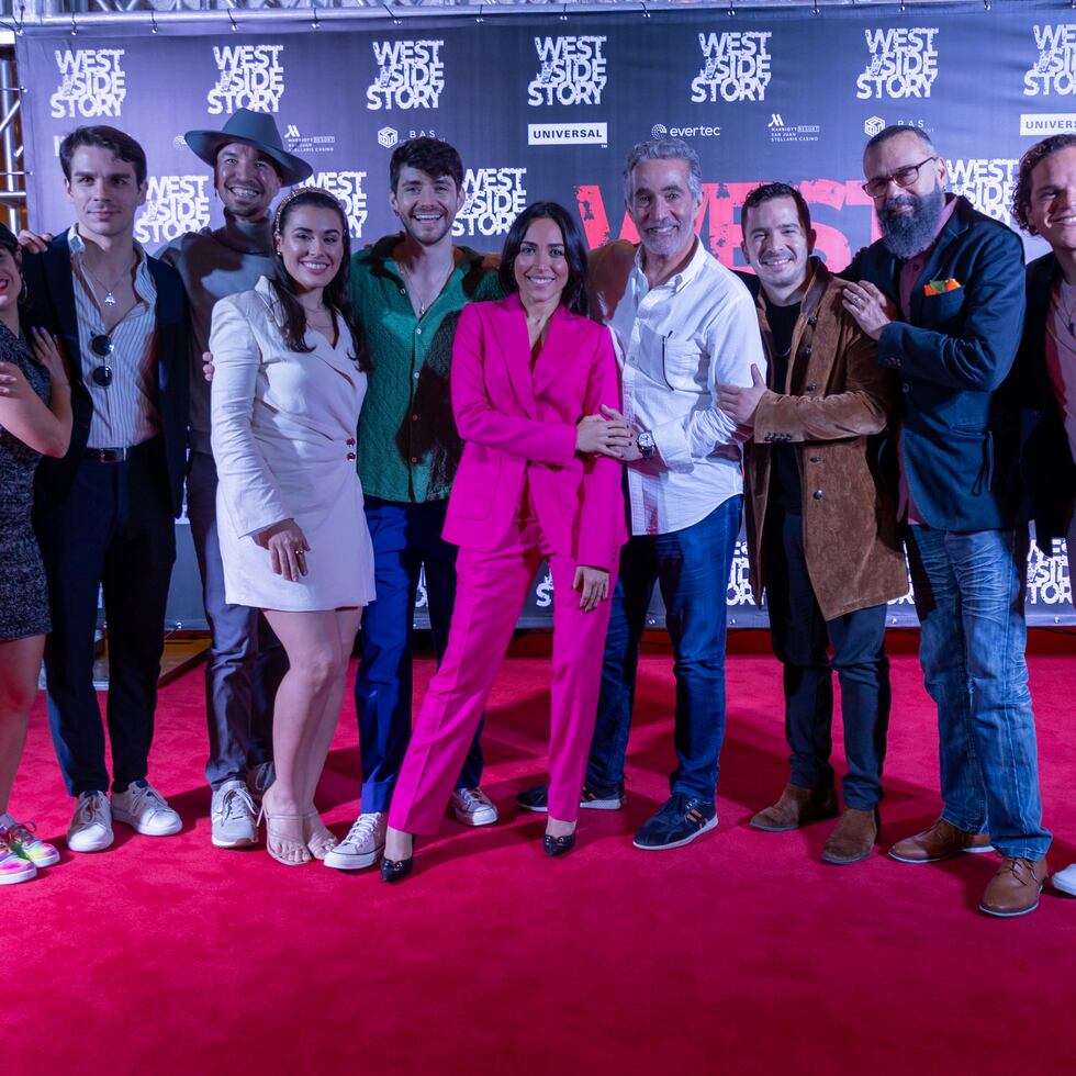 Nov 8, 2022 -  Sala de Festivales Antonio Paoli del CBA de Santurce
Parte del elenco del musical West Side Story.
En la foto: (de izquierda a derecha) Mirta Álamo, Luis Obed Velázquez, Axel Serrant, Amanda Rivera, Kedward Avilés, Ana Isabel, Braulio Castillo Jr., Yamil,  Julio Enrique Court, Jesús Sánchez
Fotos por: Pablo Martínez Rodríguez (pablo.martinez@gfrmedia.com)