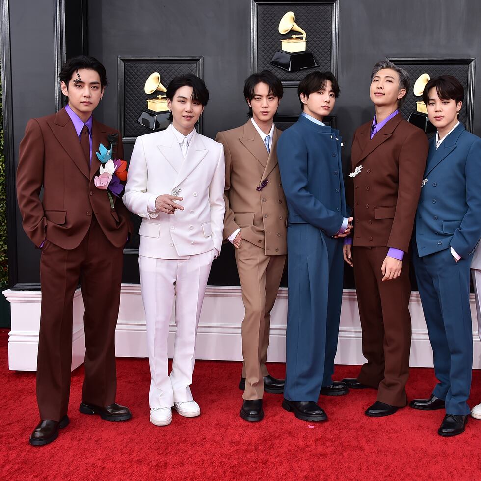 BTS en los Grammy el pasado abril.