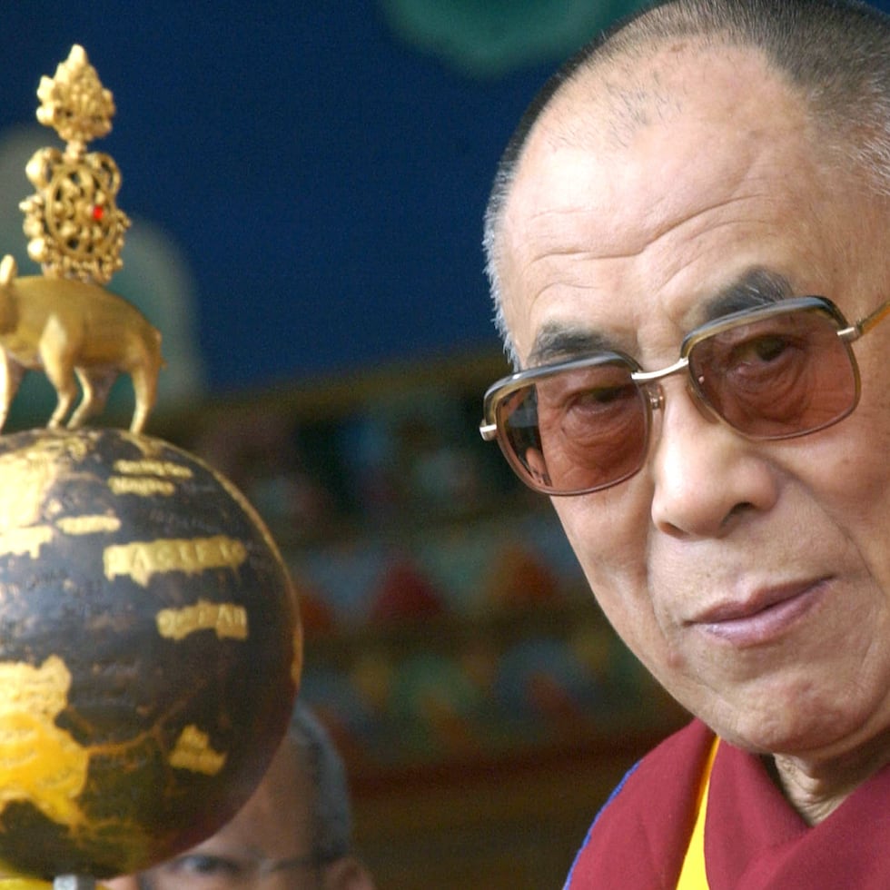 Exiled Tibetan spiritual leader the Dalai Lama attends a function to celebrate the 15th anniversary of the his Nobel Peace Prize award at Sera Mey monastery in the Tibetan refugee settlement of Bylakuppe some 230 kms southwest of Bangalore, 10 December 2004.  The 69-year-old  exiled Tibean spiritual leader, said the growing awareness among the global young population including the Chinese youth may soon yield a positive result to the Tibet problem as Tibetan staged silent protests in New Delhi to draw attention on Human Rights abuses in Tibet.