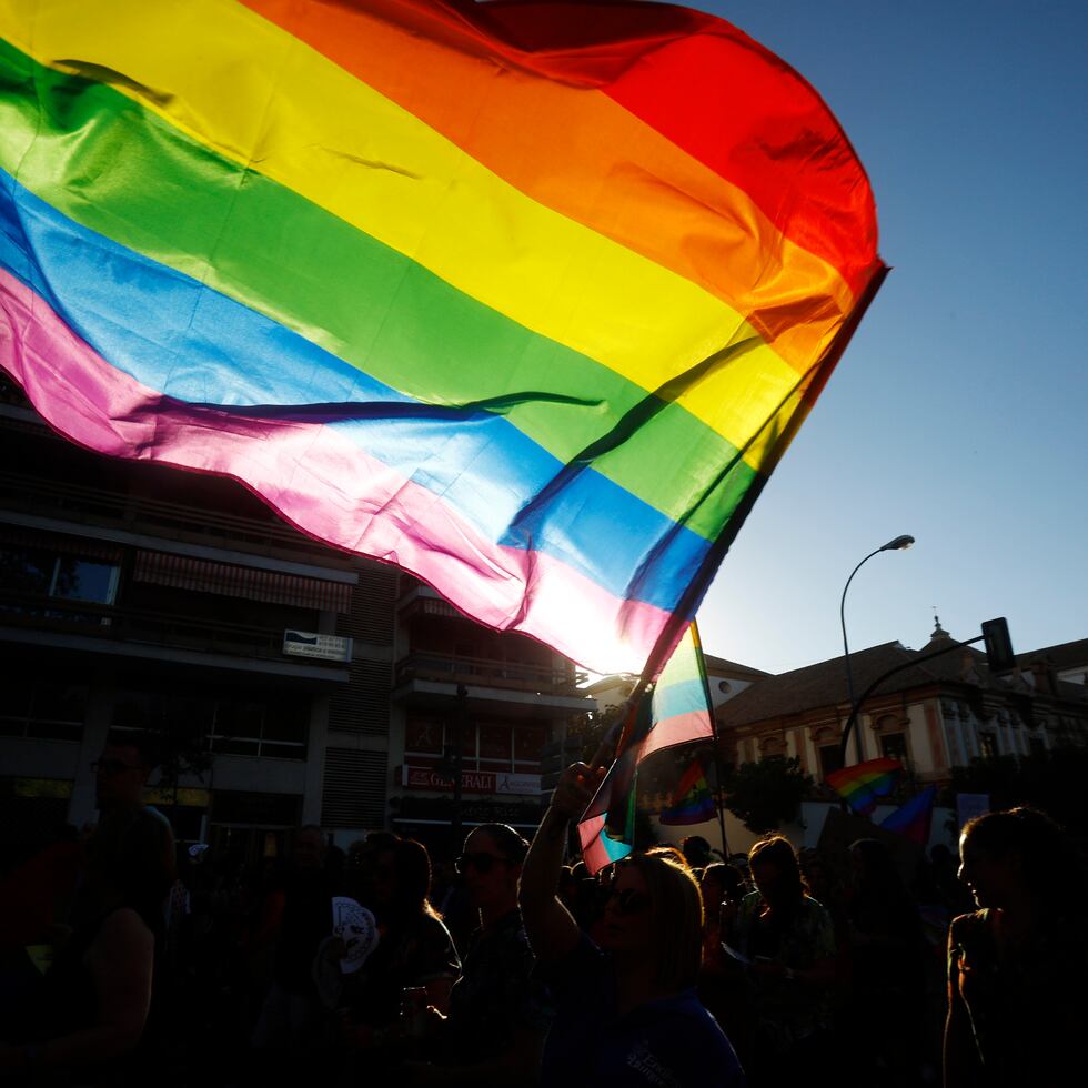 Foto de archivo muestra una bandera que visibiliza a los colectivos gay, lesbiana, trans, bisexual, queer y asexual, entre otros.