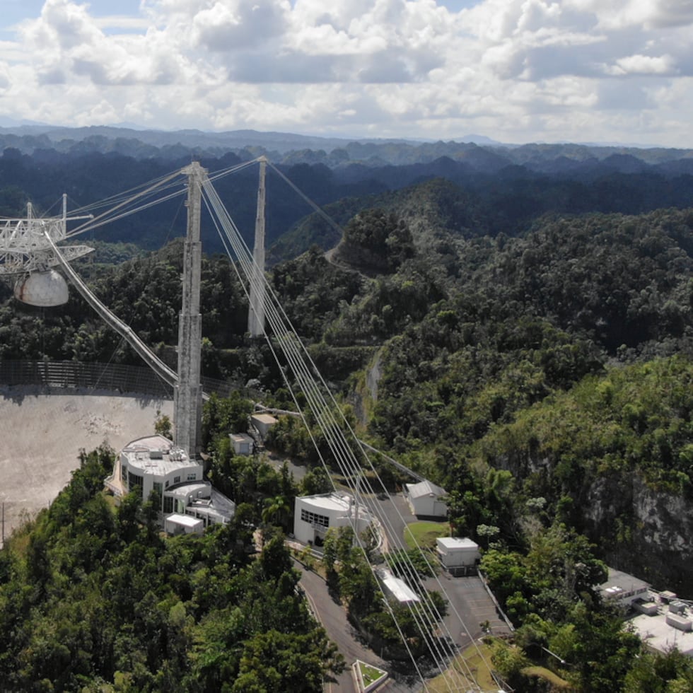 El antiguo radiotelescopio de Arecibo.