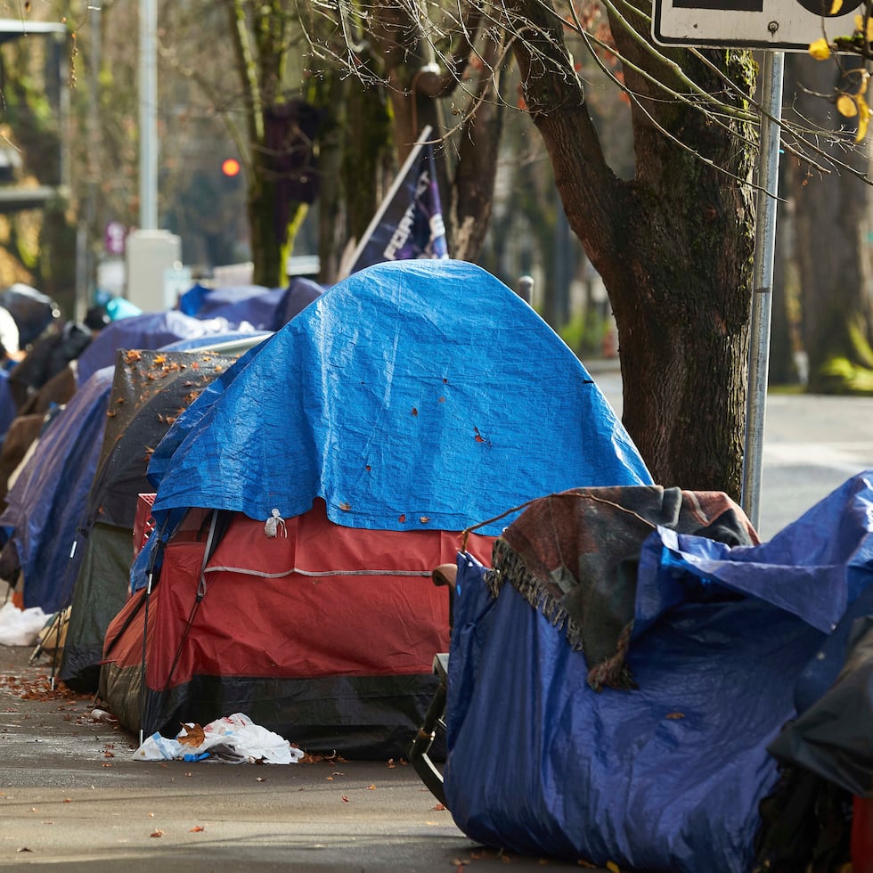 La proliferación de tiendas de campaña en aceras en el centro de la ciudad y en barrios residenciales en Portland, Oregon, está alimentando un debate que ocurre en ciudades en todo Estados Unidos.